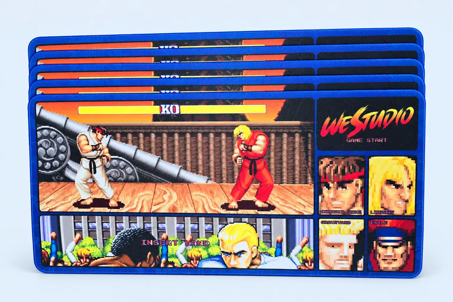 Cloud Blue studio presentation of Retro Fighting Game Playmat Run.