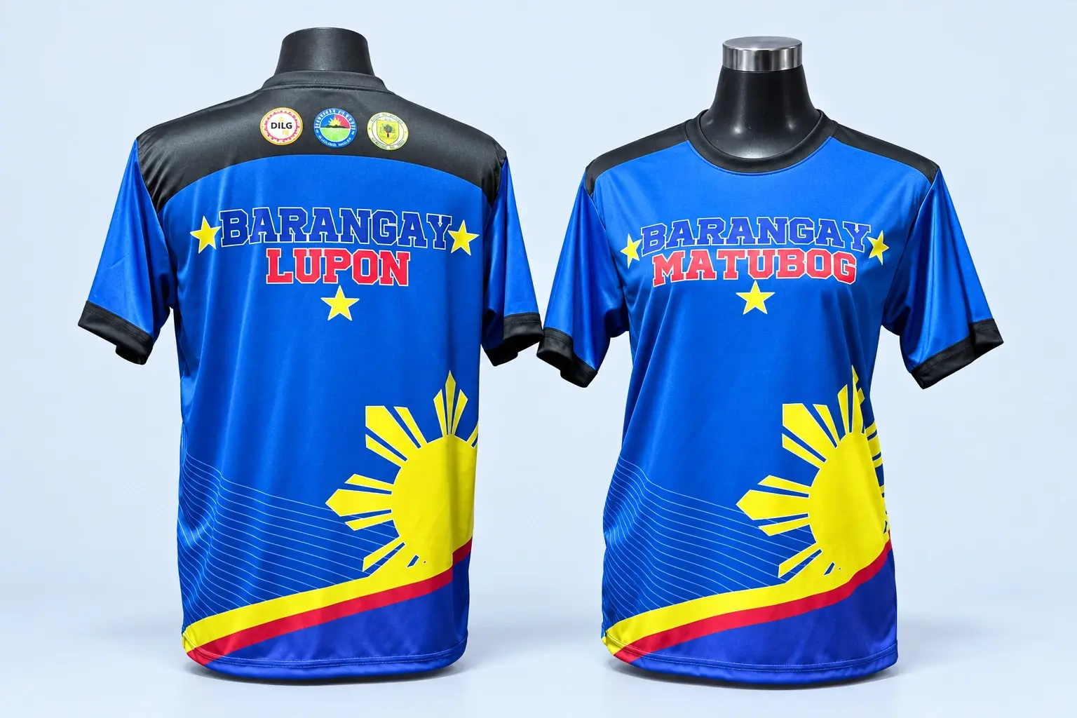 Cloud Blue studio presentation of Matubog Blue Community Shirt.