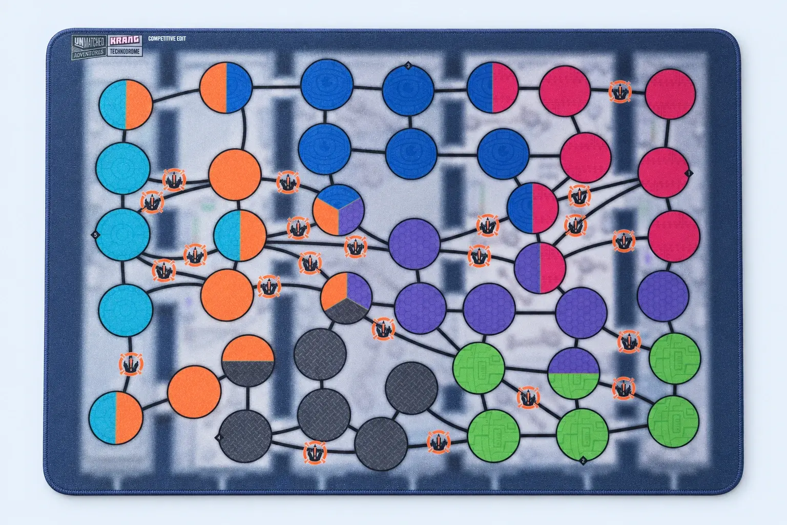 Cloud Blue studio presentation of Pastel Circle Board Mat.