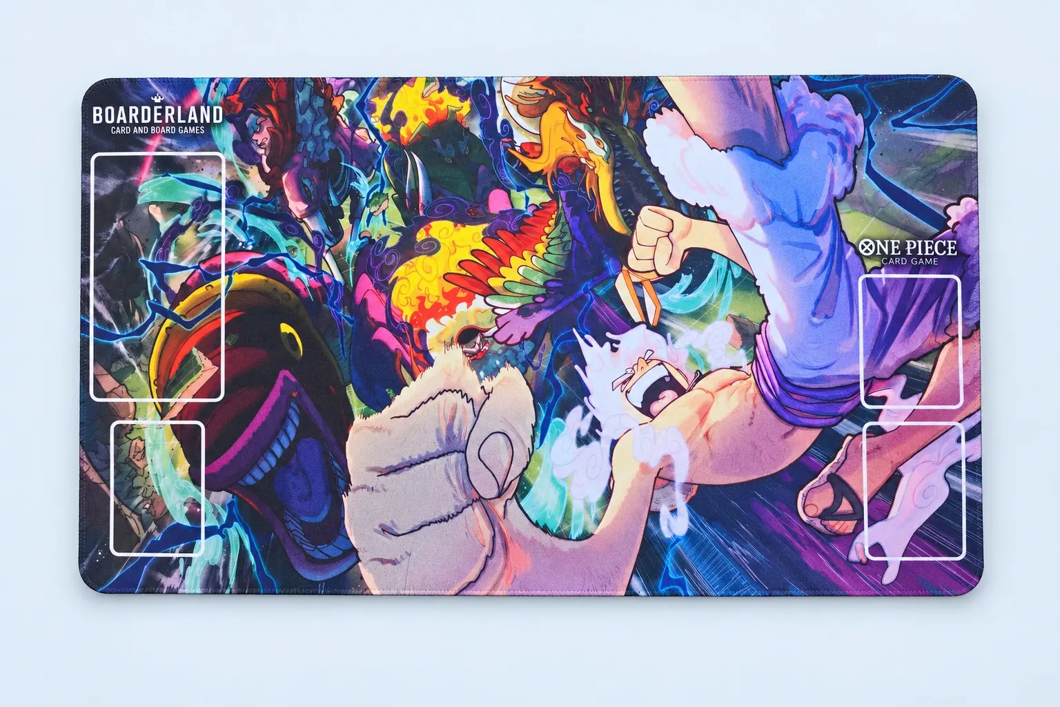 Cloud Blue studio presentation of Colorful Fantasy Battle Playmat.