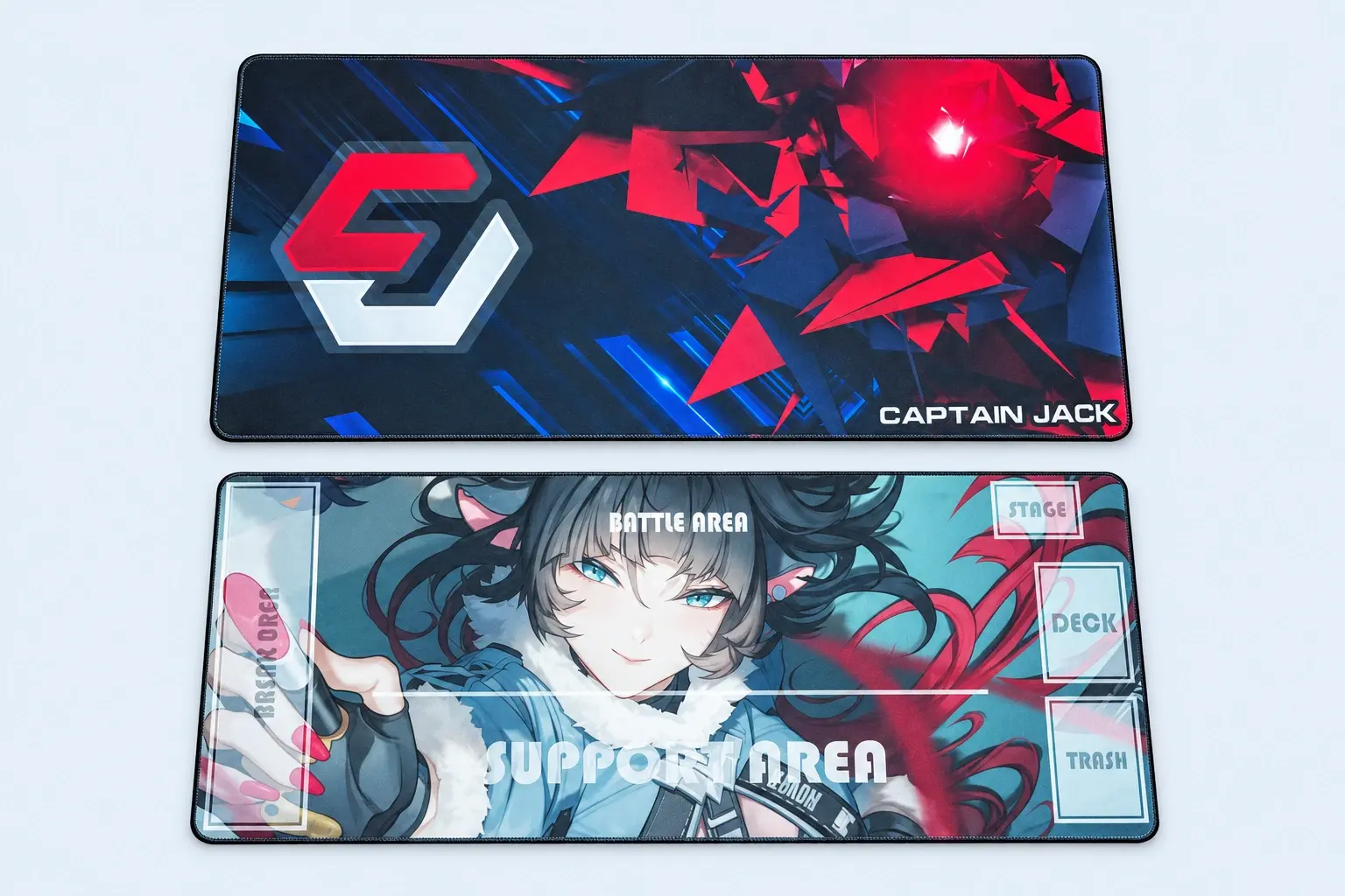 Cloud Blue studio presentation of Gaming Team & Anime Deskmat Designs.