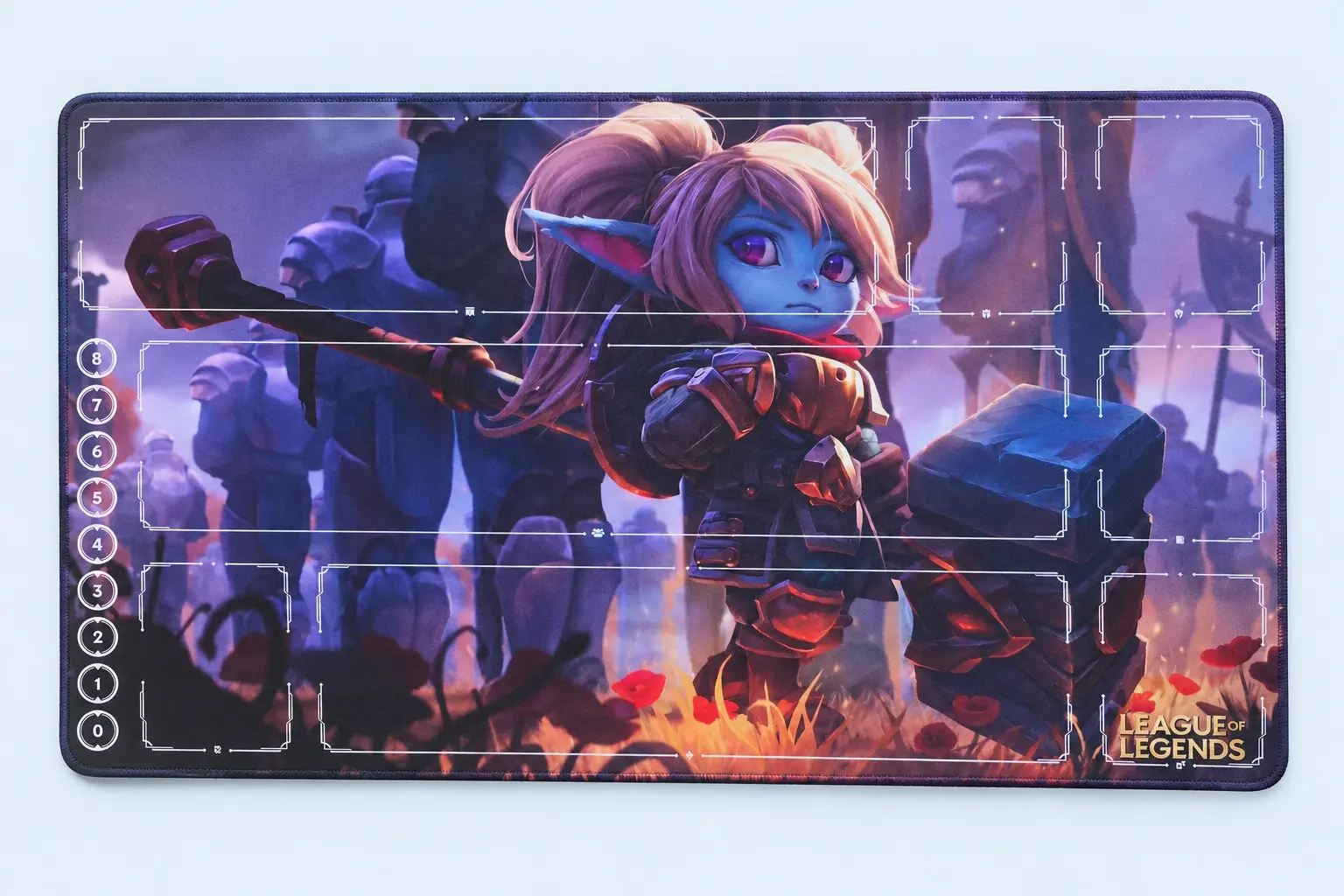 Cloud Blue studio presentation of Purple Character Card-Zone Playmat.