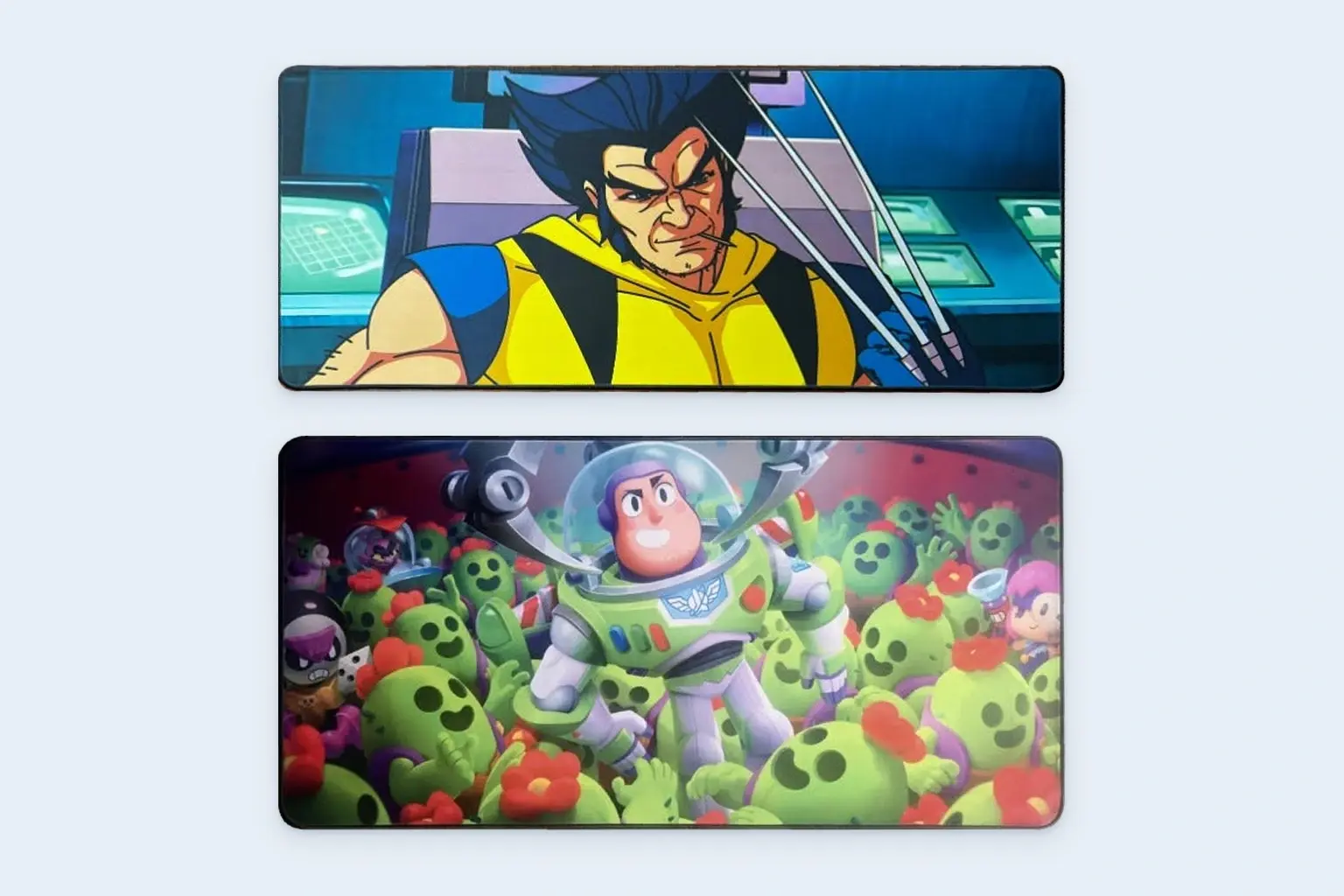Cloud Blue studio presentation of Animated Adventure Deskmat Designs.