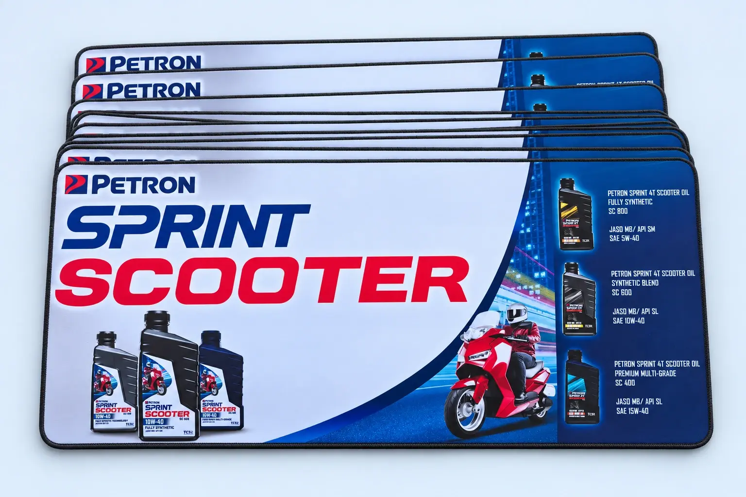 Cloud Blue studio presentation of Sprint Scooter Logo Mats.