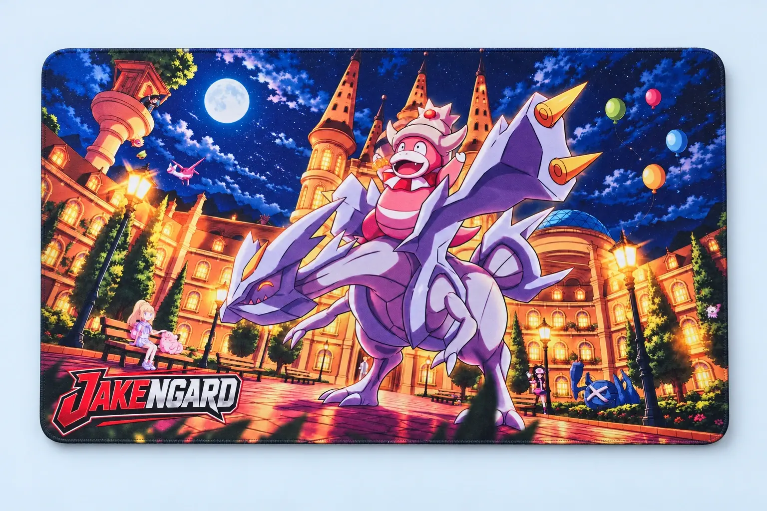 Cloud Blue studio presentation of Castle & Purple Dragon Deskmat.