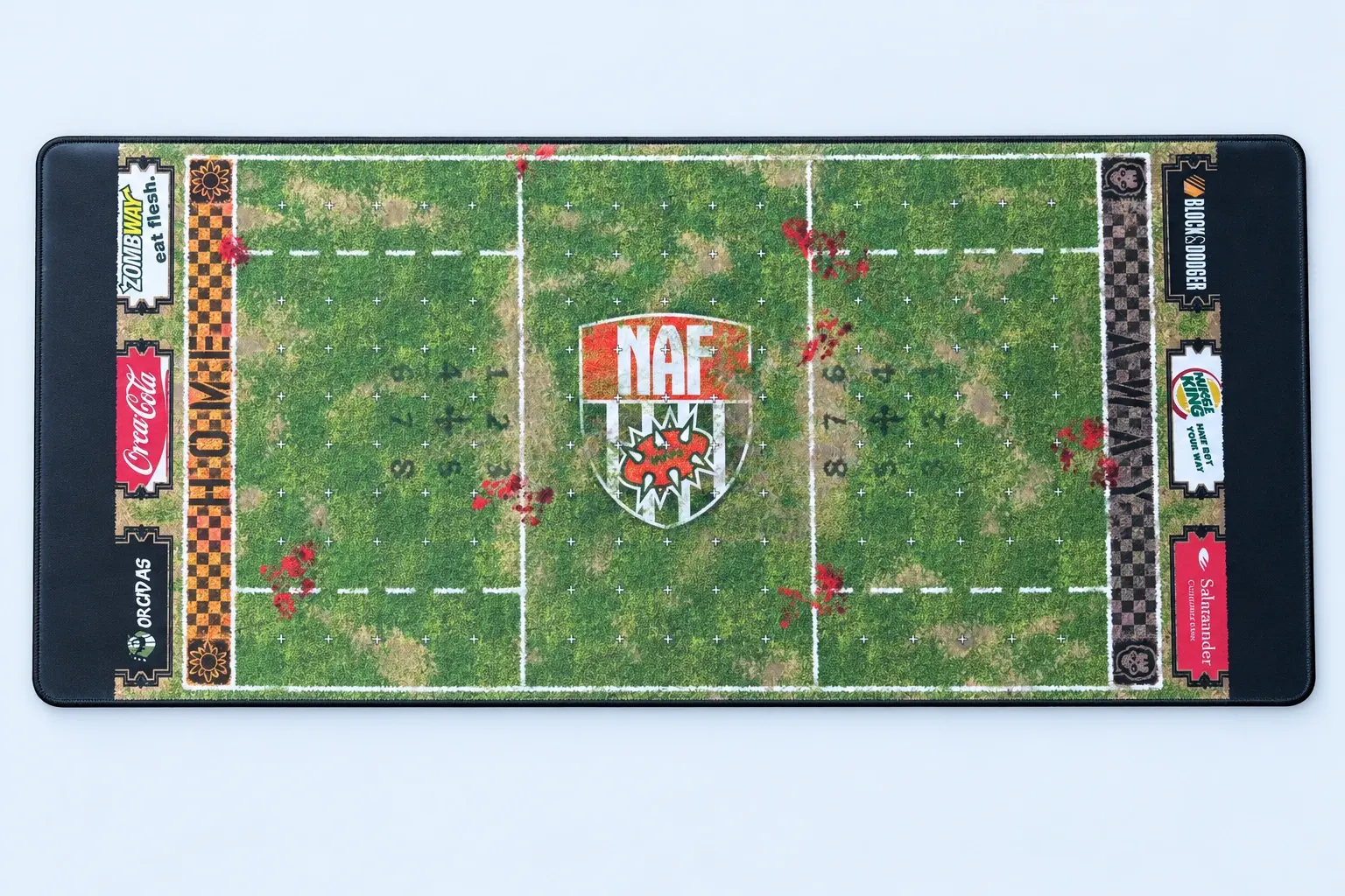 Cloud Blue studio presentation of Football Pitch Deskmat.