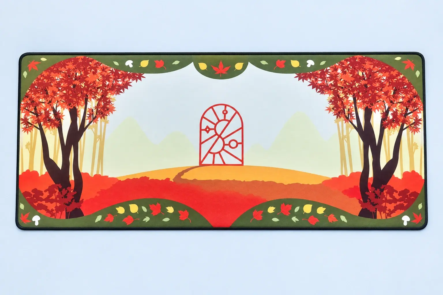 Cloud Blue studio presentation of Autumn Landscape Deskmat.