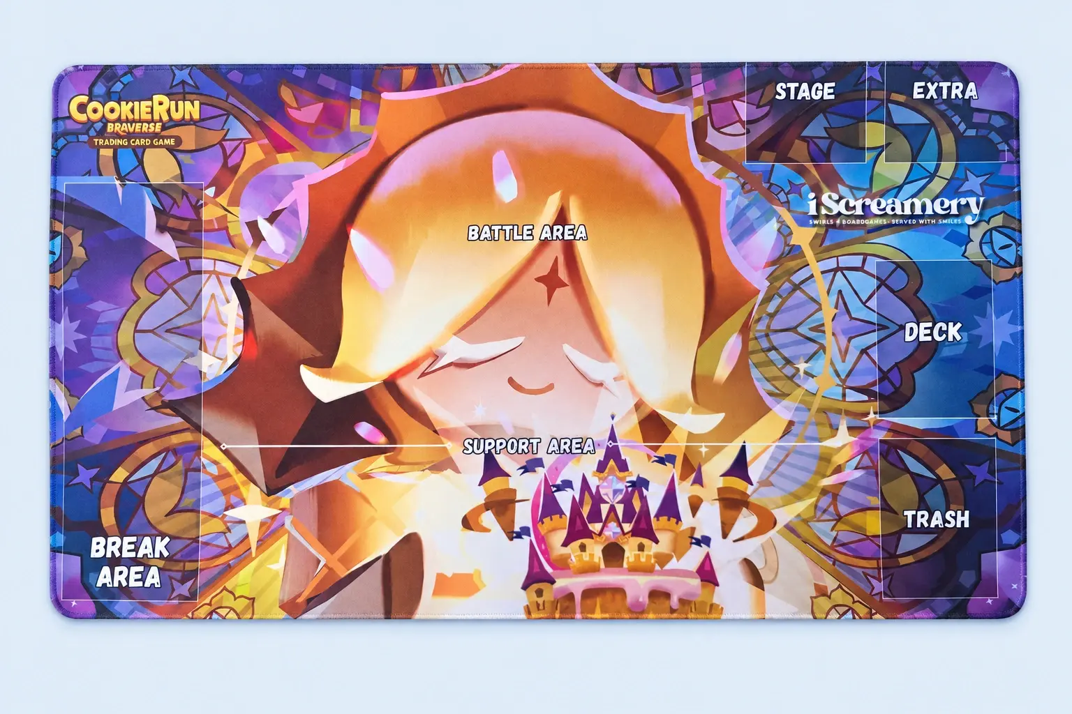 Cloud Blue studio presentation of CookieRun Golden Character Playmat.