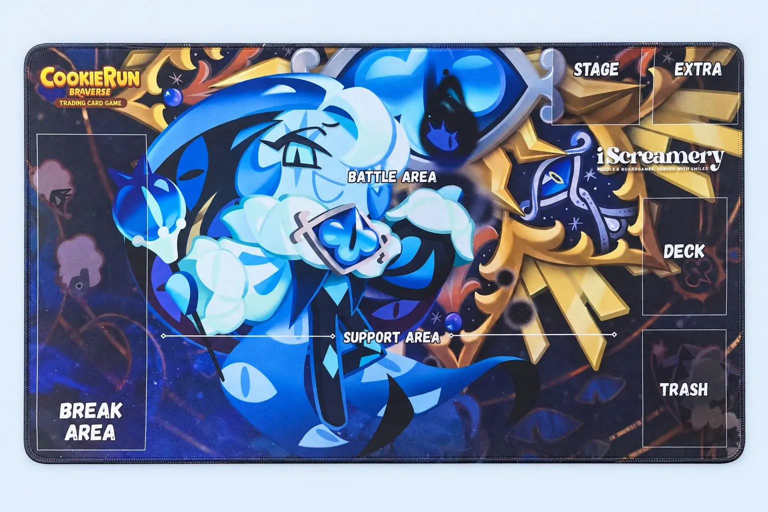 Cloud Blue studio presentation of CookieRun Blue Character Playmat.