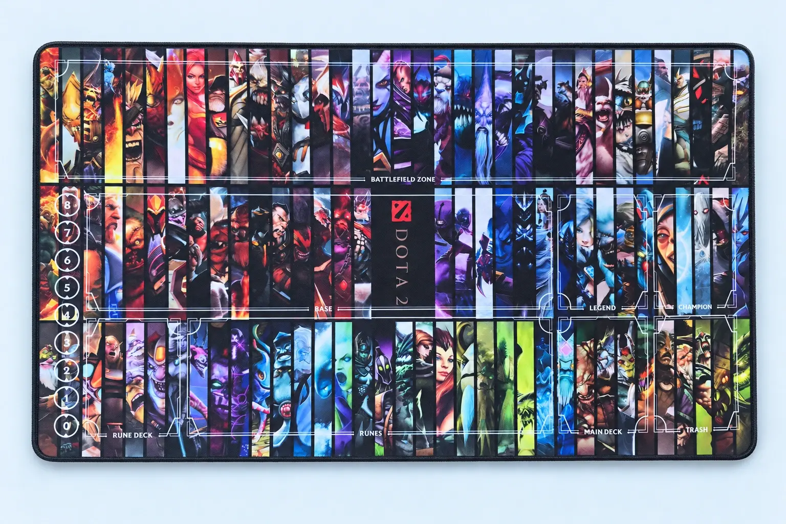 Cloud Blue studio presentation of Fantasy Character Lineup Playmat.