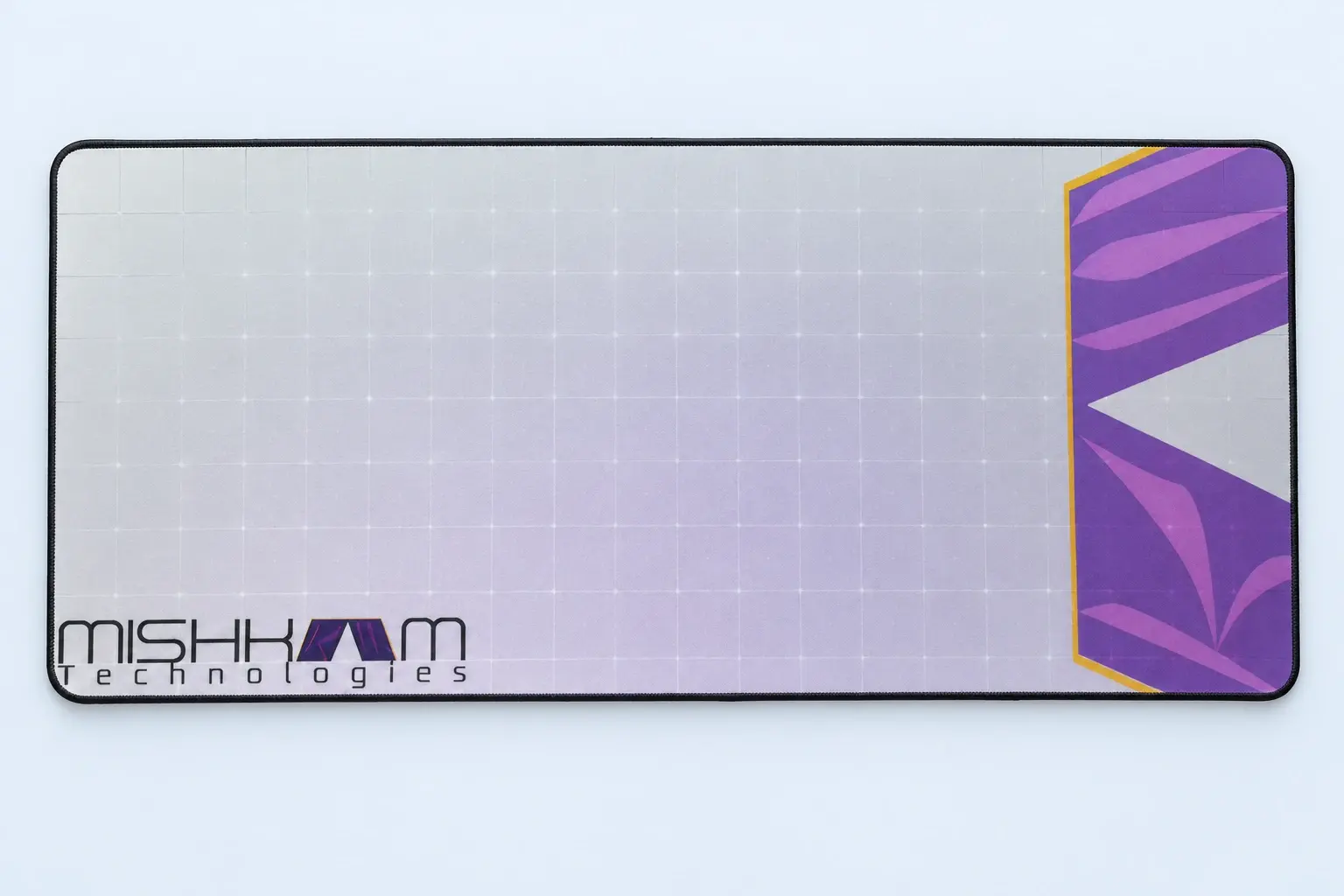 Cloud Blue studio presentation of Lilac Grid Deskmat.