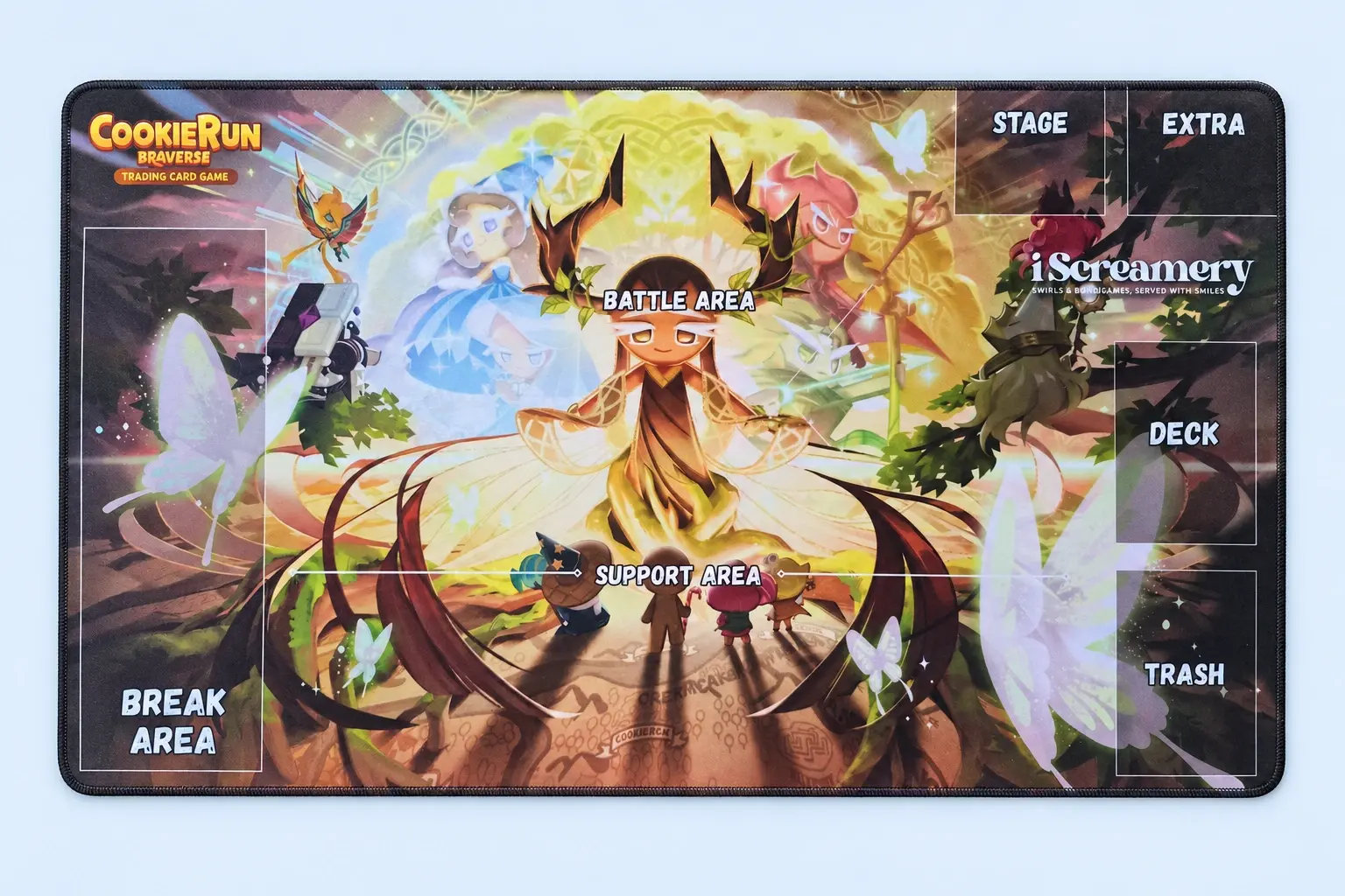 Cloud Blue studio presentation of CookieRun Golden Kingdom Playmat.