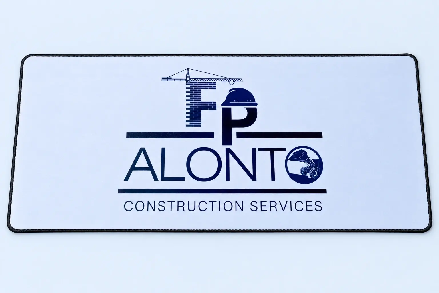 Cloud Blue studio presentation of Alonto Construction Deskmat.