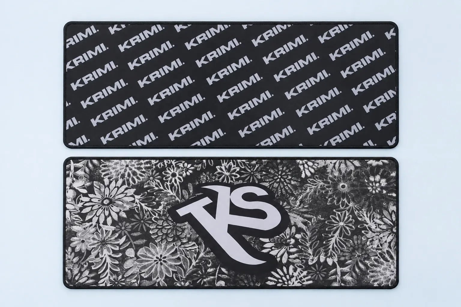 Cloud Blue studio presentation of Logo Pattern & Paisley Deskmat Designs.
