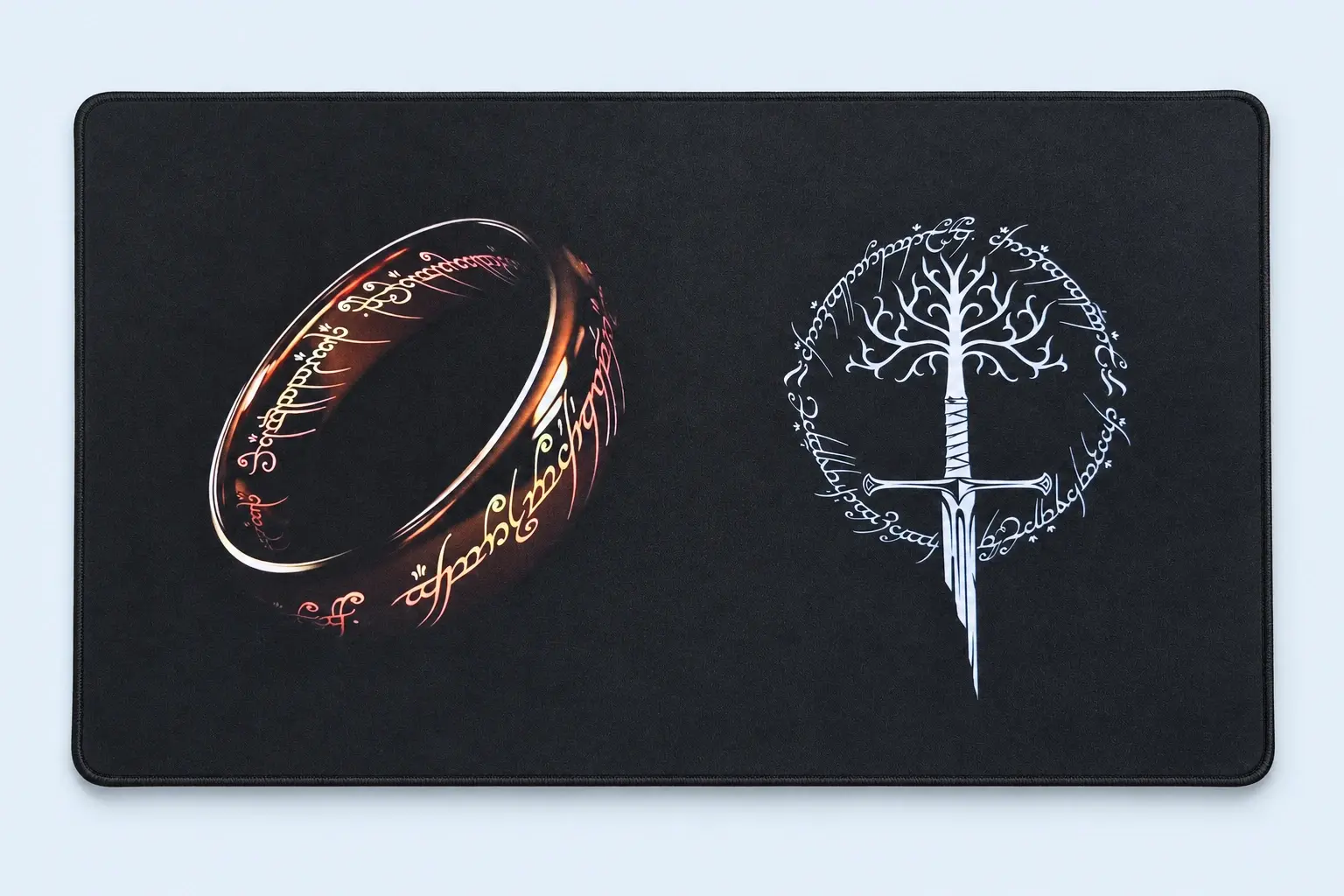 Cloud Blue studio presentation of Black Fantasy Emblem Deskmat.
