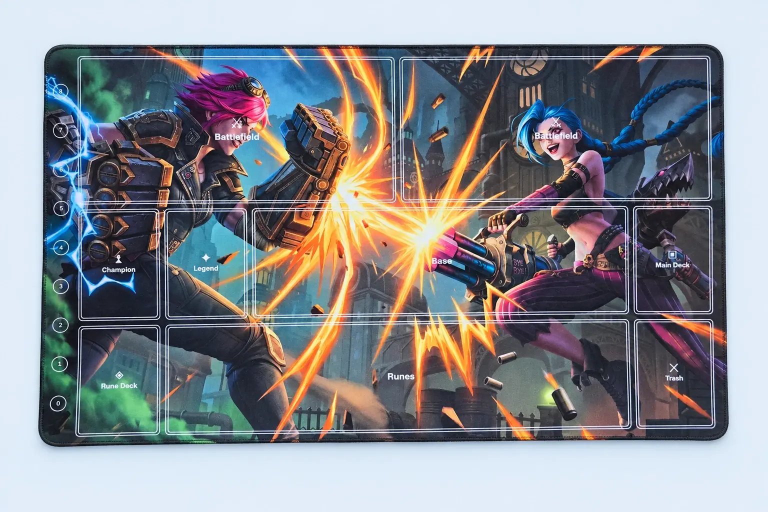 Cloud Blue studio presentation of Fantasy Duel Card-Zone Playmat.