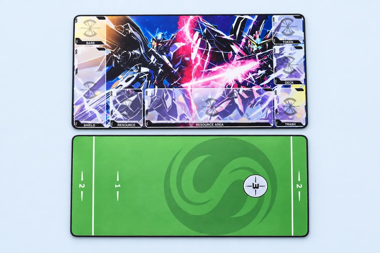 Cloud Blue studio presentation of Fantasy & Green Golf Deskmat Designs.